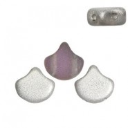 Ginko Leaf Beads 7.5x7.5mm Backlit matte spectrum
